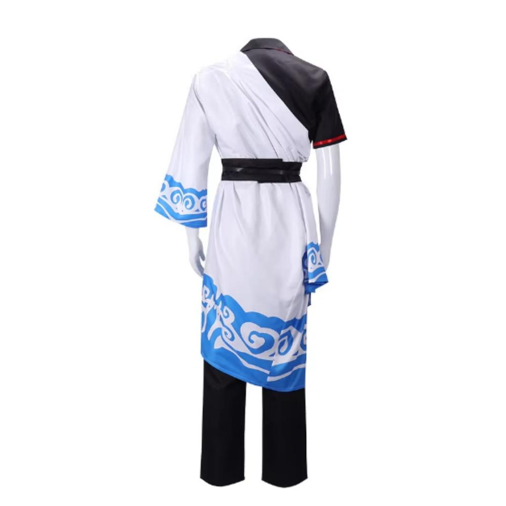 Sakata Gintoki Cosplay-Kostüme Gintama Anime Christmas'Day Party Cosplay-Kostüme Herrenbekleidung Schwarz-Weiß-Anzüge