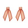 Harvest Party Decor Fall Scalloped Wreath Sash for Front Door, 55 Inch Plaid Gingham Autumn Holiday Home Thanksgiving Ribbon Yard Porch Doorway Indoor