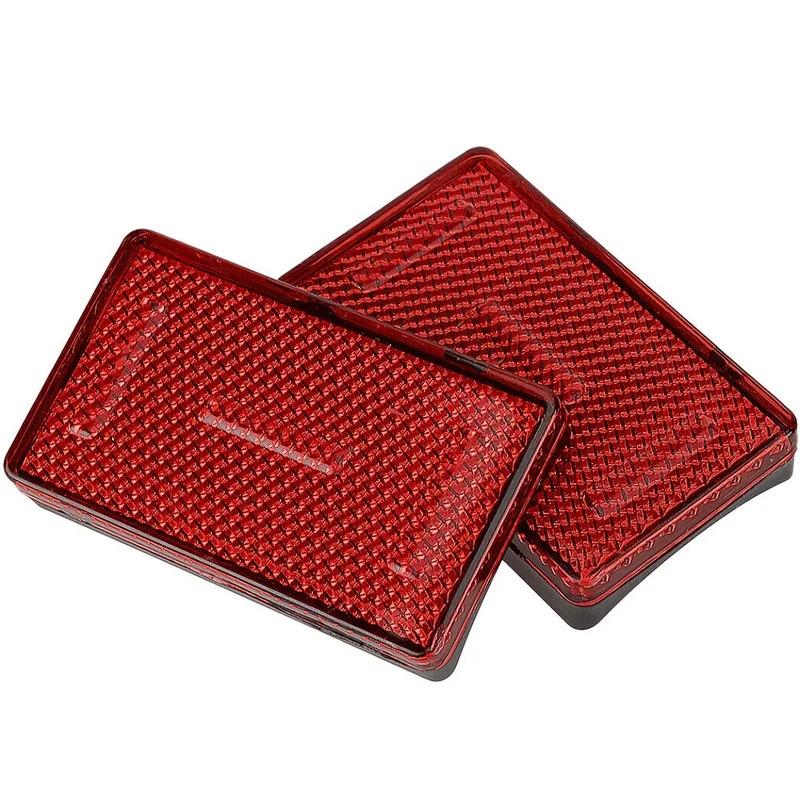 Motorcycle Universal Rectangle Front Fork Leg Reflector Reflective Safety Warning For BMW K1200RS K1200GT R1200RT R1200GS R1200R