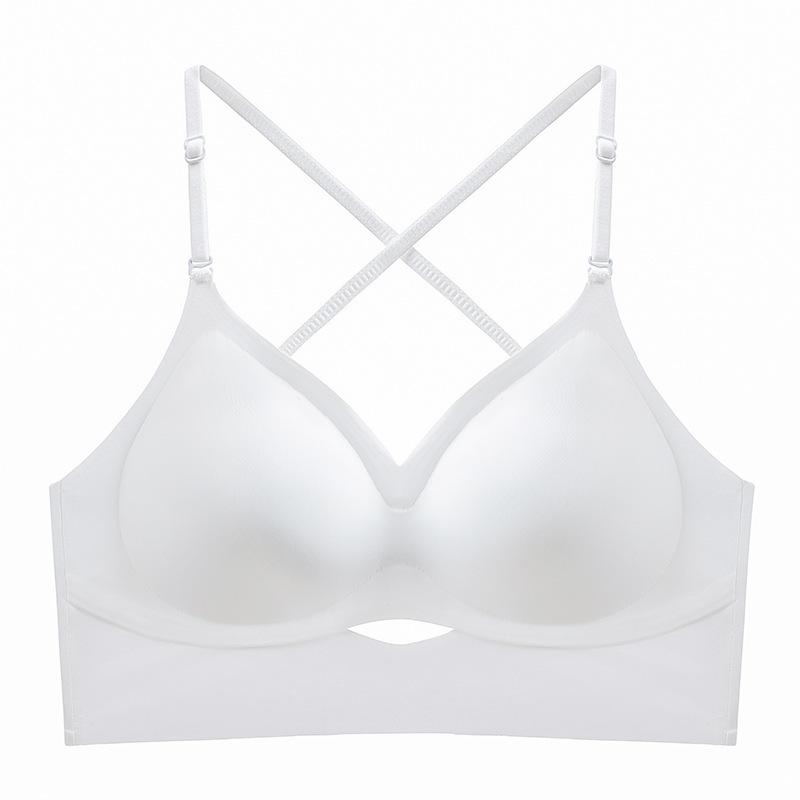 U-shaped beautiful back underwear, women's small breasts gather, thin large backless in summer, can be worn outside, anti-sagging and seamless bra