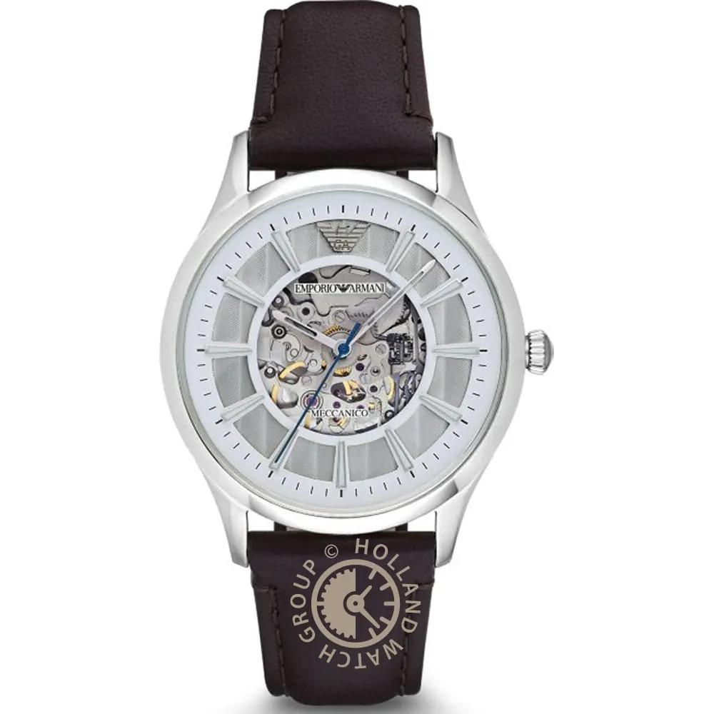 

Emporio Armani Historical Collection White Dial Brown Leather Men s Mechanical Automatic AR1946 белый