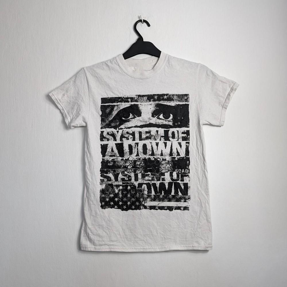 

Винтажная футболка System of a Down Тур Группа Все Размеры от S до 5XL NZ294 Унисекс Футболка XL