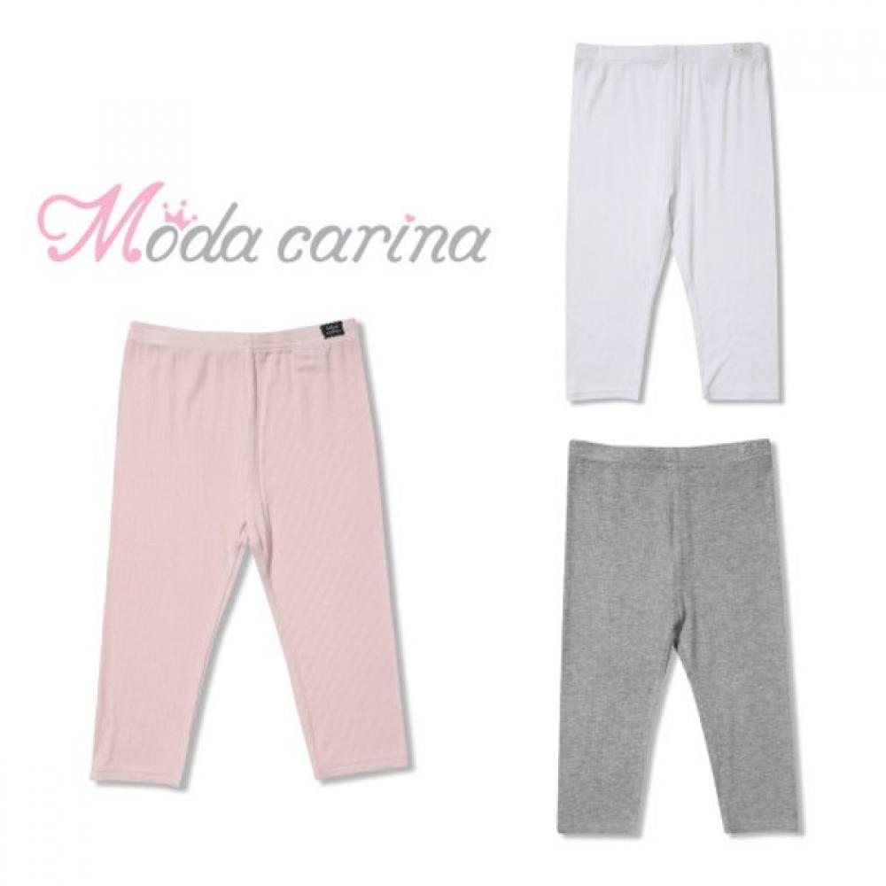 

[Moda Carina] Moda Carina Мягкие ребристые леггинсы из 7 частей Lpk Light Pink/140