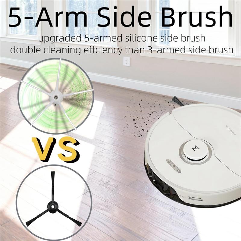 AAAF Replacement Spare Parts For Roborock S6 Pure S6 S4 Max S6 Maxv S5 Max S4 E25 E35 Main Side Brush Filter Mop Cloth Kit Set