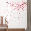 Peach Blossom Falling Branch Wall Sticker Living Room Entrance TV Wall Decoration Self-Adhesive Home Decor