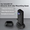 FLYMILE For Insta360 X5/X4 Car Mount Silicone Anti-Slip Mounting Base Upright Charging Design