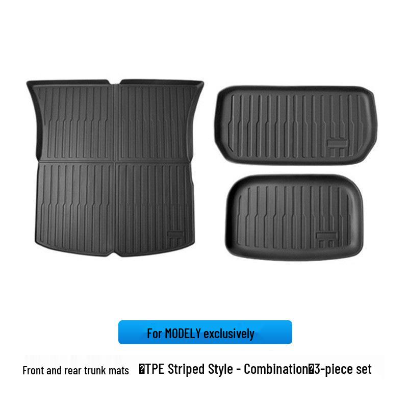 Tesla Model Y/3 Waterproof Front and Rear Trunk Mats - Full Coverage Accessories