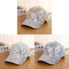 Butterfly Embellished Denim Baseball Cap With Adjustable Fit For Summer Sun Protection