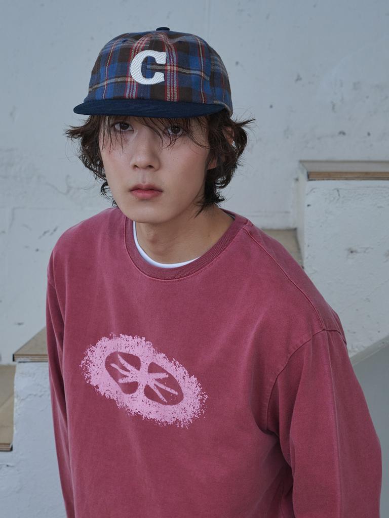 Olinkeompeulliteu C Logo Check Cap (Brown Check)