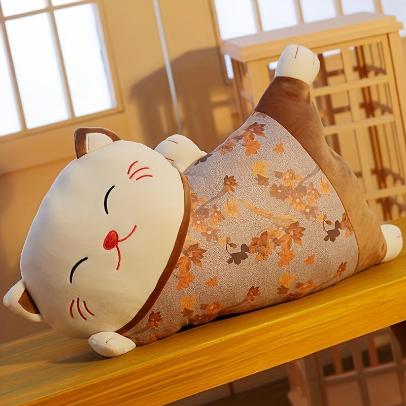 Lucky Cat Plush Toy Such As a Sofa Back Cushion, Office Seat Support, Waist Pillow, Blanket, Living Room Decoration, And Car Seat Cushion