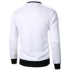 Mens Long Sleeve Zipper Jacket Coats Stand Up Sweatshirts Outdoor Streetwear Autumn Warm Solid Color Baseball Jacket Men