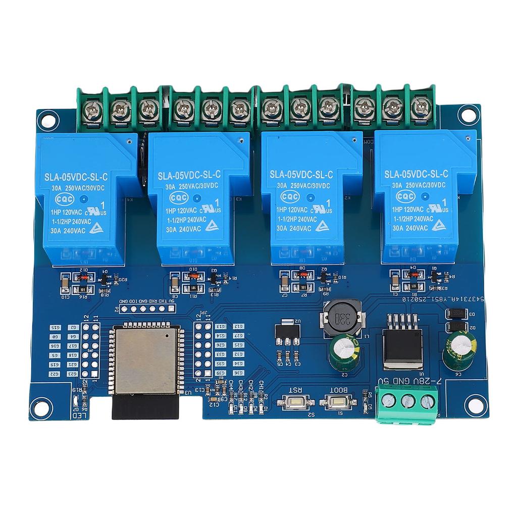 4 Channel 30A Relay Module, 5V Power Supply Relay Module, WiFi ,  7-28V, Remote Control,   Prototype