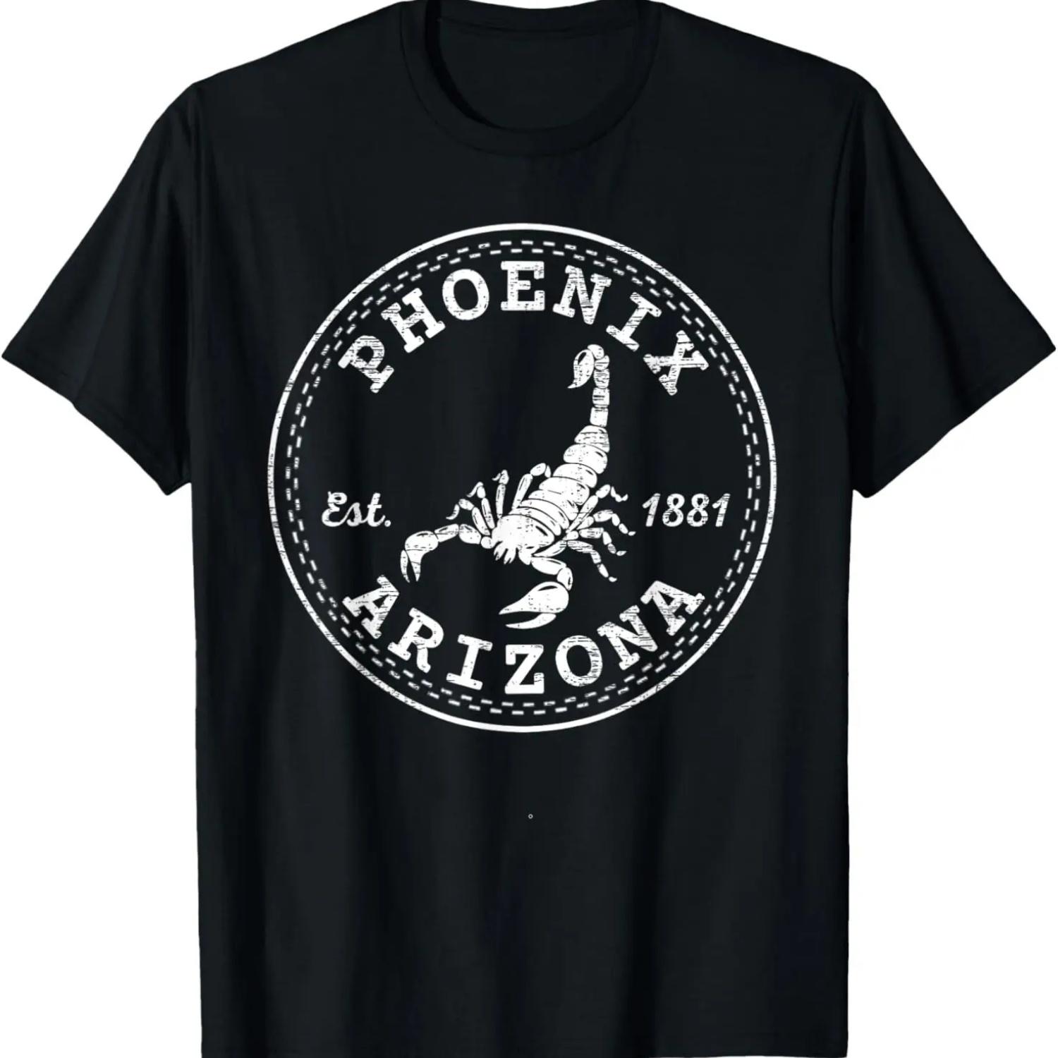 Винтажная футболка Phoenix Arizona AZ S чёрный