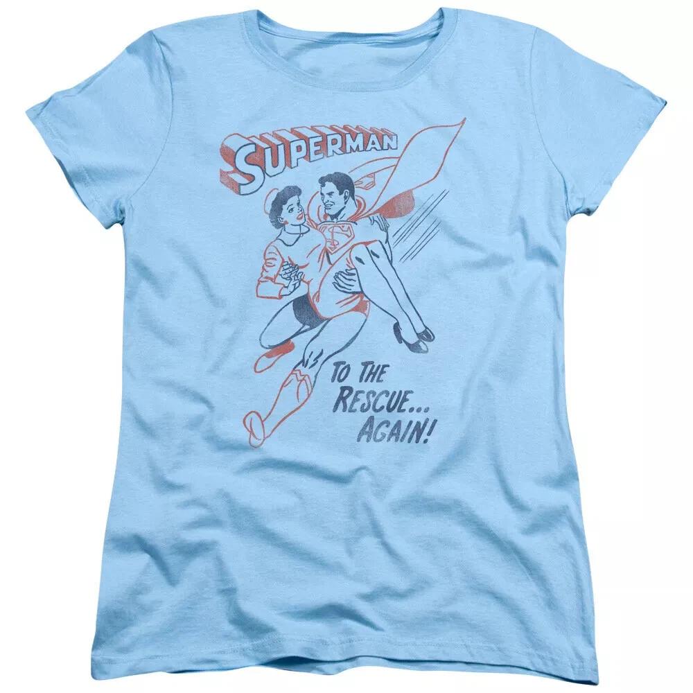 

Superman To The Rescue Women s T-Shirt 2XL