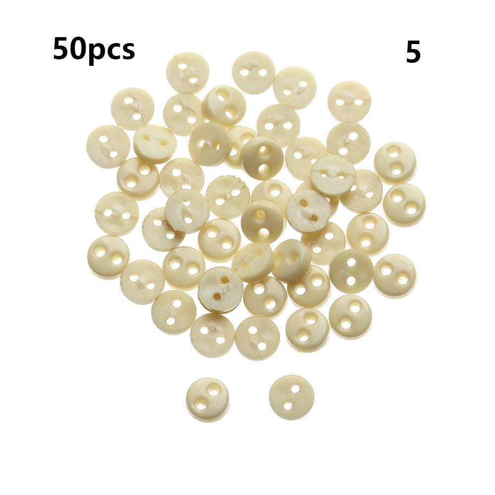 50Pcs 4mm Mini Round Buttons Handmade Doll Clothes Decoration Buckles Candy Color Buttons DIY Doll Clothes Sewing Accessories