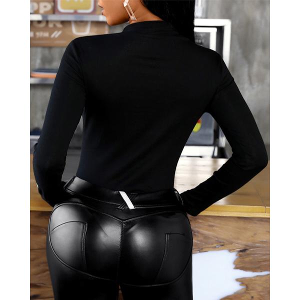 Womens Blouse Femme Butterfly Pattern Studded Long Sleeve Tops Plus Size