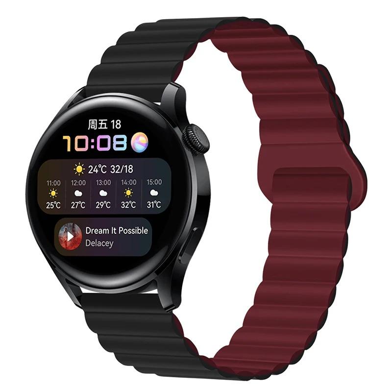 Silicone Strap For Samsung Galaxy watch 6 4 Classic 5 pro 3 Magnetic Loop bracelet HUAWEI GT 2 2e Pro 3 4 20mm 22mm Watch band