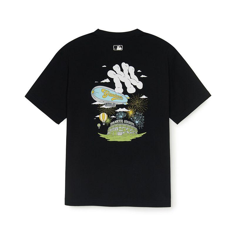MLB New York Yankees T Shirt Unisex Black 3ATSX2053-50BKS