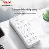 Delixi 10-Outlet Overload Protection Power Strip