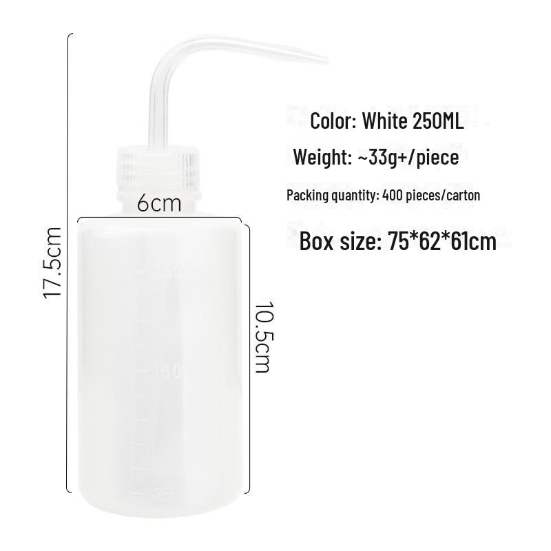 Wimpernreinigungsflasche mit gebogenem Ausguss, 250 ml – ideal für die Pflege künstlicher Wimpern