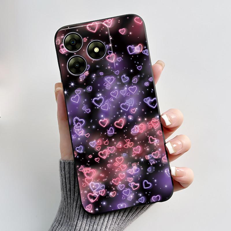 Pentru Blackview Wave 8C 6.56" Wave 8 Black View Wave8C Wave8 Spate TPU Silicon Moale Carcasă Telefon Luxos Drăguț Iepuraș Iubire Husa Amuzantă