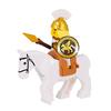 Medieval Figures Middle Ages Rome Warrior Golden Knight Horse Hawk Castle King Dragon Knights Building Blocks BricksToys gifts