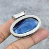 London Blue Topaz Gemstone Handmade 925 Steling Silver Pendant 1.46" M-241