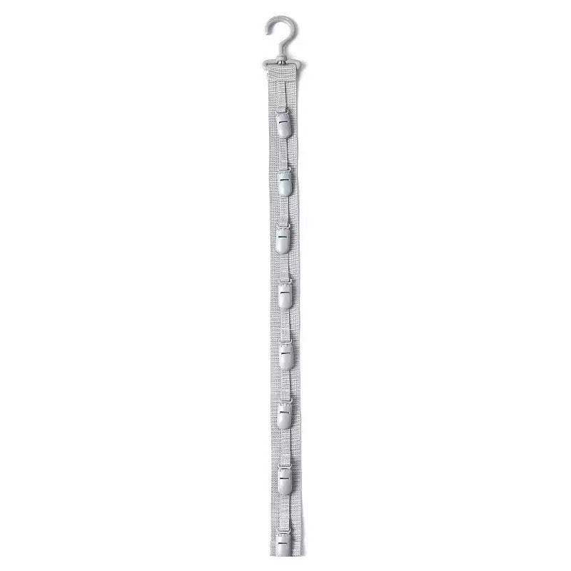 Wall-Mounted Hat Organizer: Multi-Clip Hanging Strip for Home, Wardrobe, Dorm, or Door-Back Baseball Cap Rack