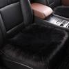 1Pc Fashion Warm Car Seat Cover Plush Winter White Universal Automotive Interior Faux Wool Universal Car Seat Cushion Warm