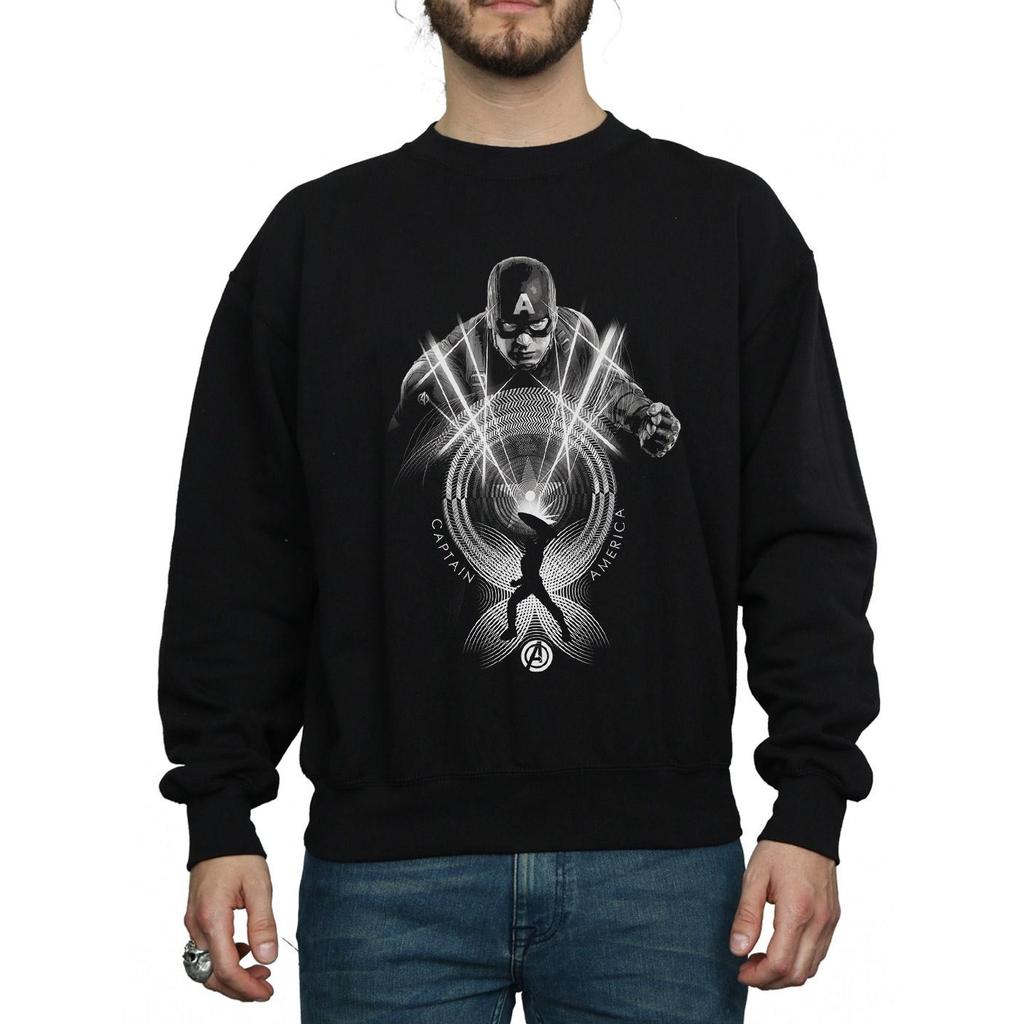 Marvel Mens Captain America Circle Sweatshirt