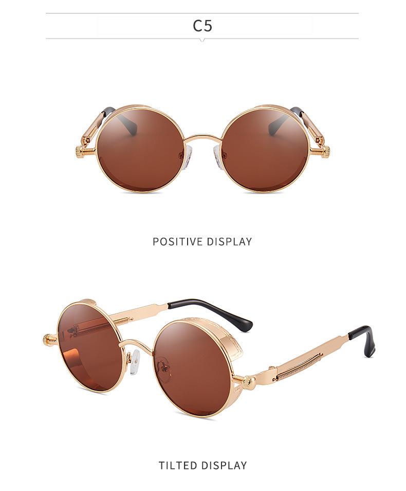 Retro Punk Cross-Mirror Sunglasses: Stylish Hip-Hop Eyewear for Men and Women