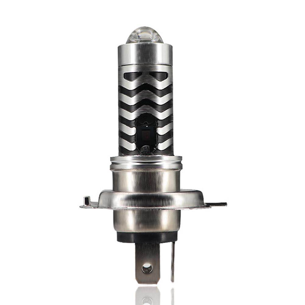 

Фара для мотоцикла LED H4 H6 BA20D P15D H4 Hi/Low двухцветная фара с линзой проектора, лампочка с мотором, фары дальнего света, передняя фара DRL H4