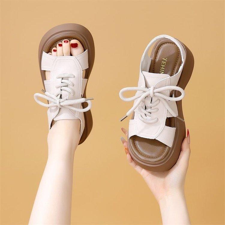 Platform Sandals Women's Summer Outer Wear 2025 New Models with Skirts Fashionable and Versatile Casual Not Tired Feet Light Soft Sole Non-slip