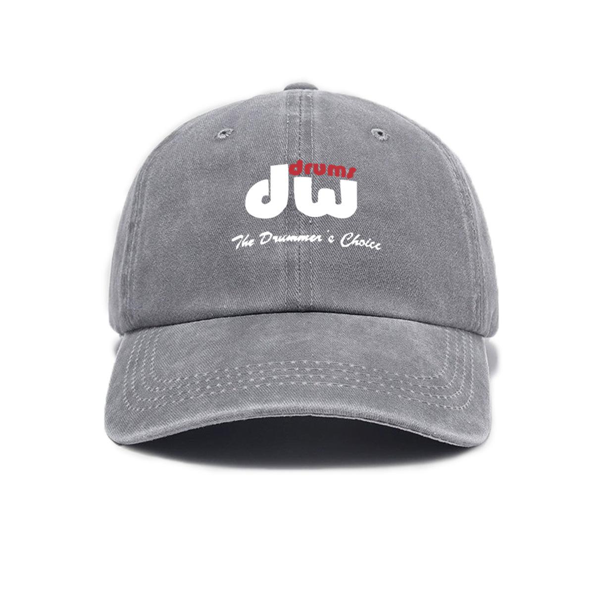 Letter print visor baseball cap unisex travel cap серый