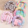 Gradient Color Cloud Hair Accessories Set - Braided Sponge Headbands and Sweatbands.