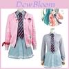 Costume Cosplay Vocaloid Pour Fans de Vocaloid Matériau Polyester de Haute Qualité Convient aux Deux Sexes Tailles Xs-xxl