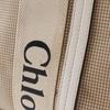 Chloe Woody medium tote Tote Bag beige canvas Women Used