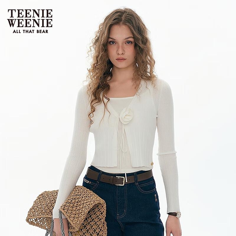 Teenie Weenie Women's French Floral Knit Cardigan