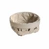 Woven Laundry Basket with Liner Decorative Storage Rigid for Bedroom