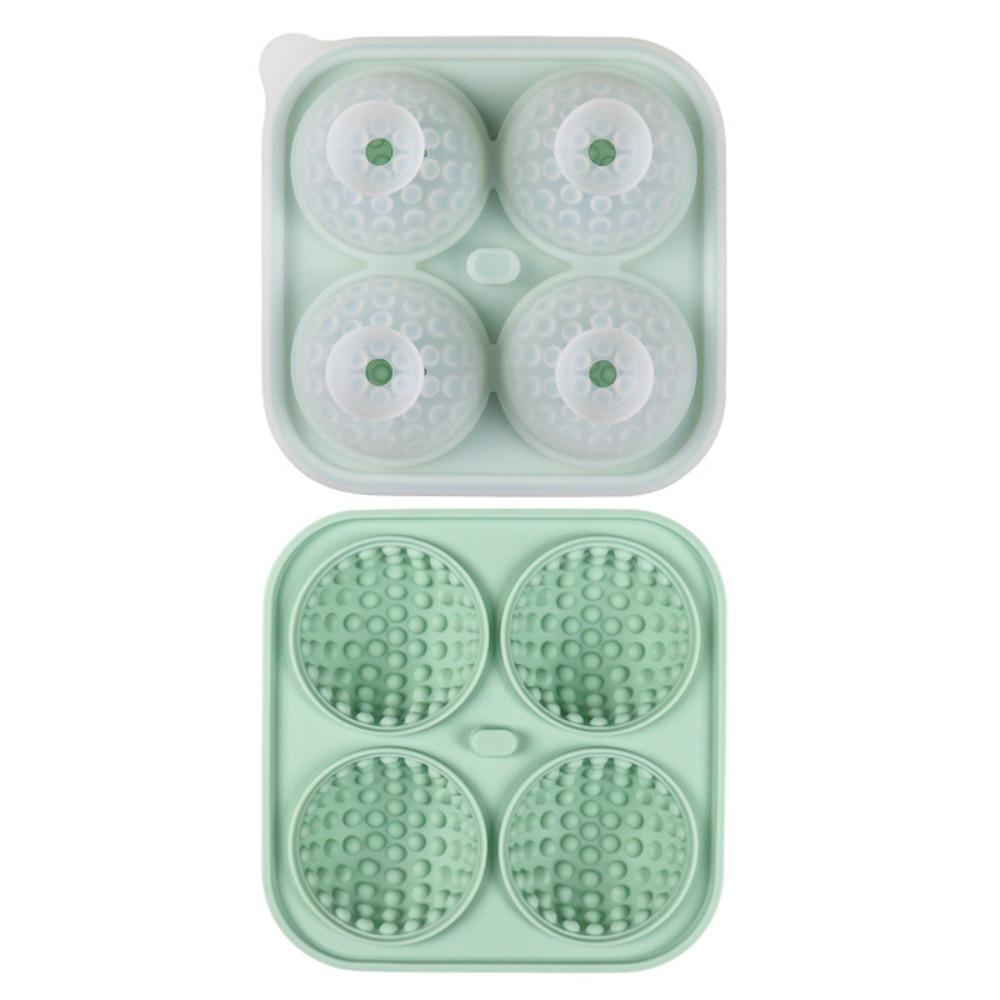 Funnel Type Lid Golf Ball Ice Mold Silicone Sphere Ice Mold DIY Ice Cube Tray  Cocktails