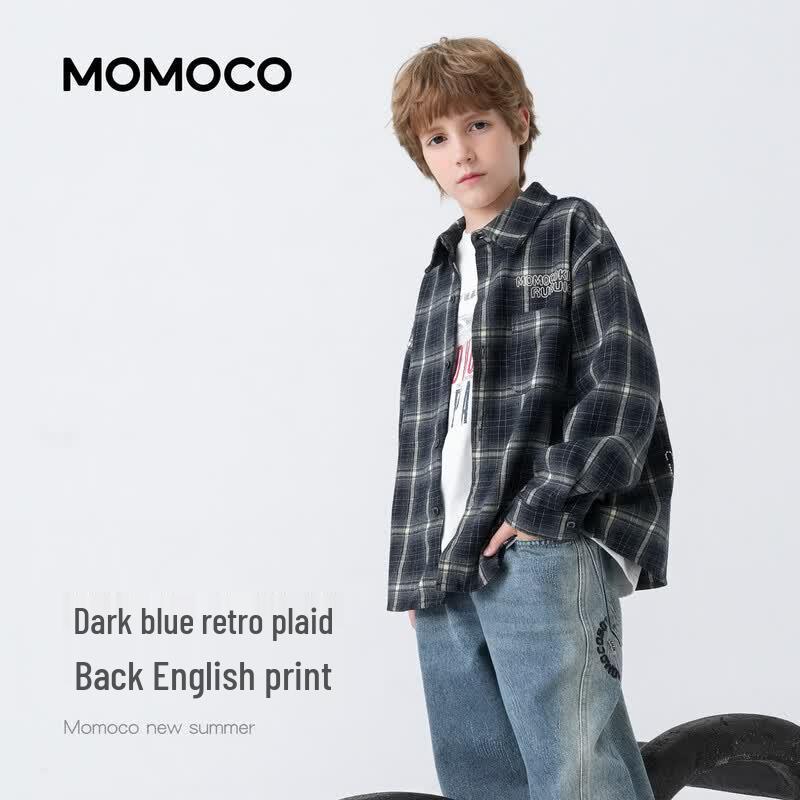MOMOCO Teen Boys' Plaid Shirt