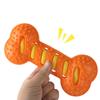 3Pcs Dog Dental Toy Squeaky Bones Interactive Massage Toothbrush Dog Toy Textured Teething Bone Puppy Chew Toy for Dogs