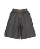 Yunibeosyeolobeolol [Japan Collection] Vintage Garment Dye Cargo Shorts (Woman) Charcoal