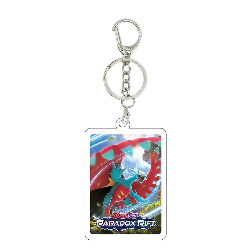 Anime Cartoon Gengar Psyduck Mew Bulbasaur Anime Game Characters Acrylic Pendant PKM Ptcg Decor Key Chain Ring for Fans Gifts