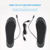 Men Women Heated Insoles USB Rechargeable Winter Warm Heated  Insoles Lightweight Free To Cut Electric Warm Insoles