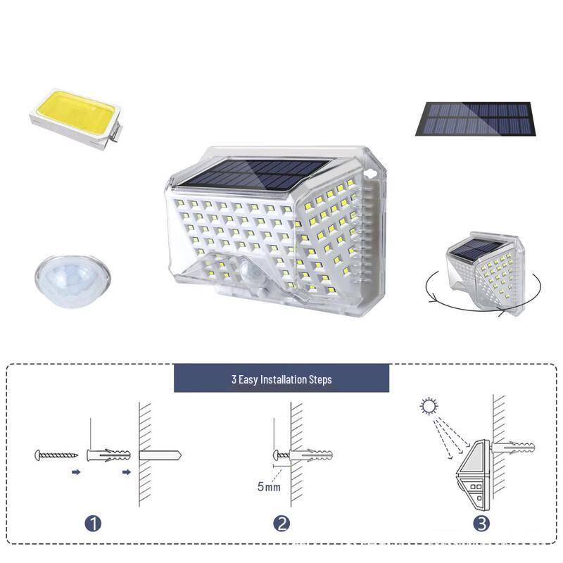 NuFeng HSG-T17-90LED Solar Wall Light