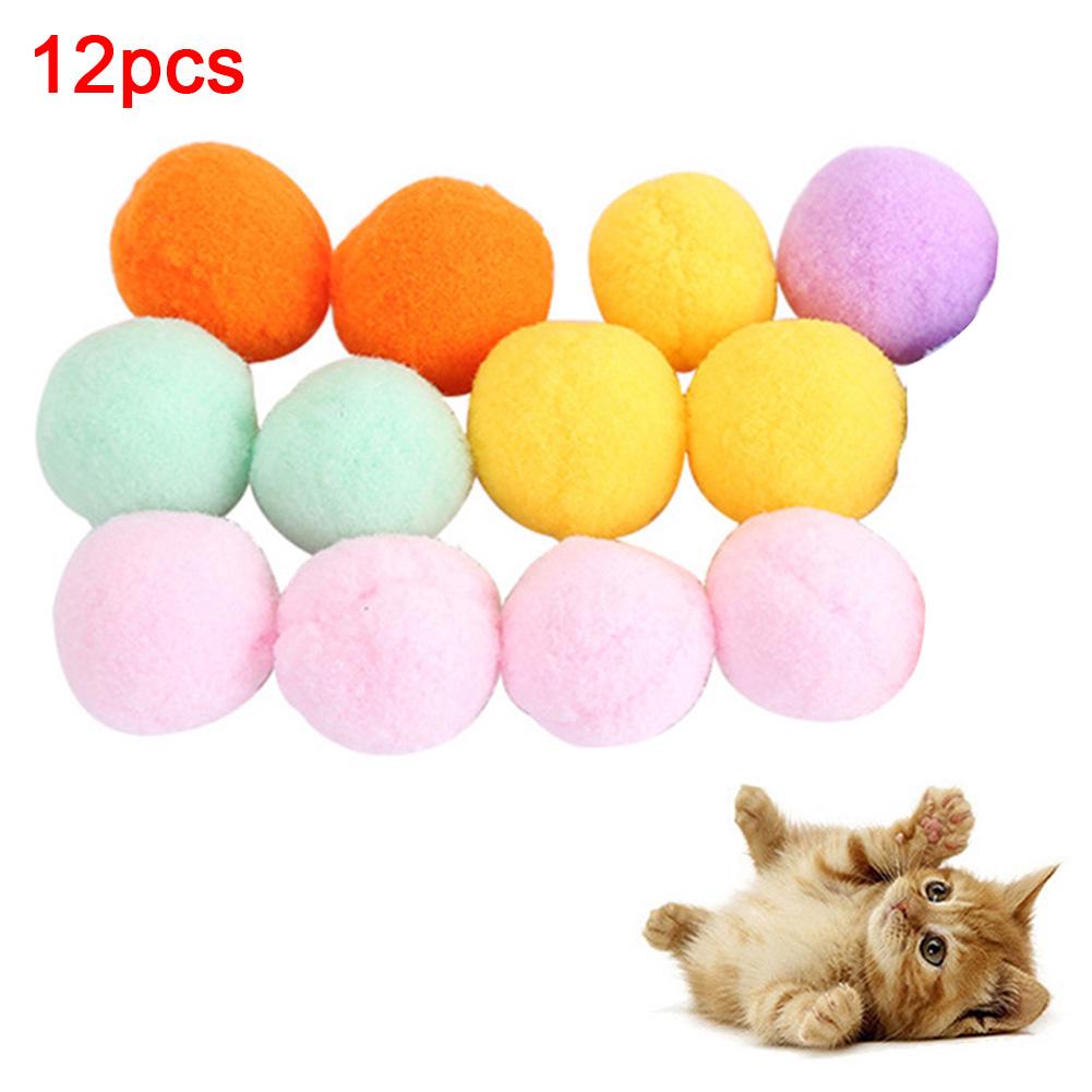 

Puntos Pet 12 шт., мягкий плюшевый мячик для кошек и котят, ассорти, молярная игра, царапка, интерактивная игрушка