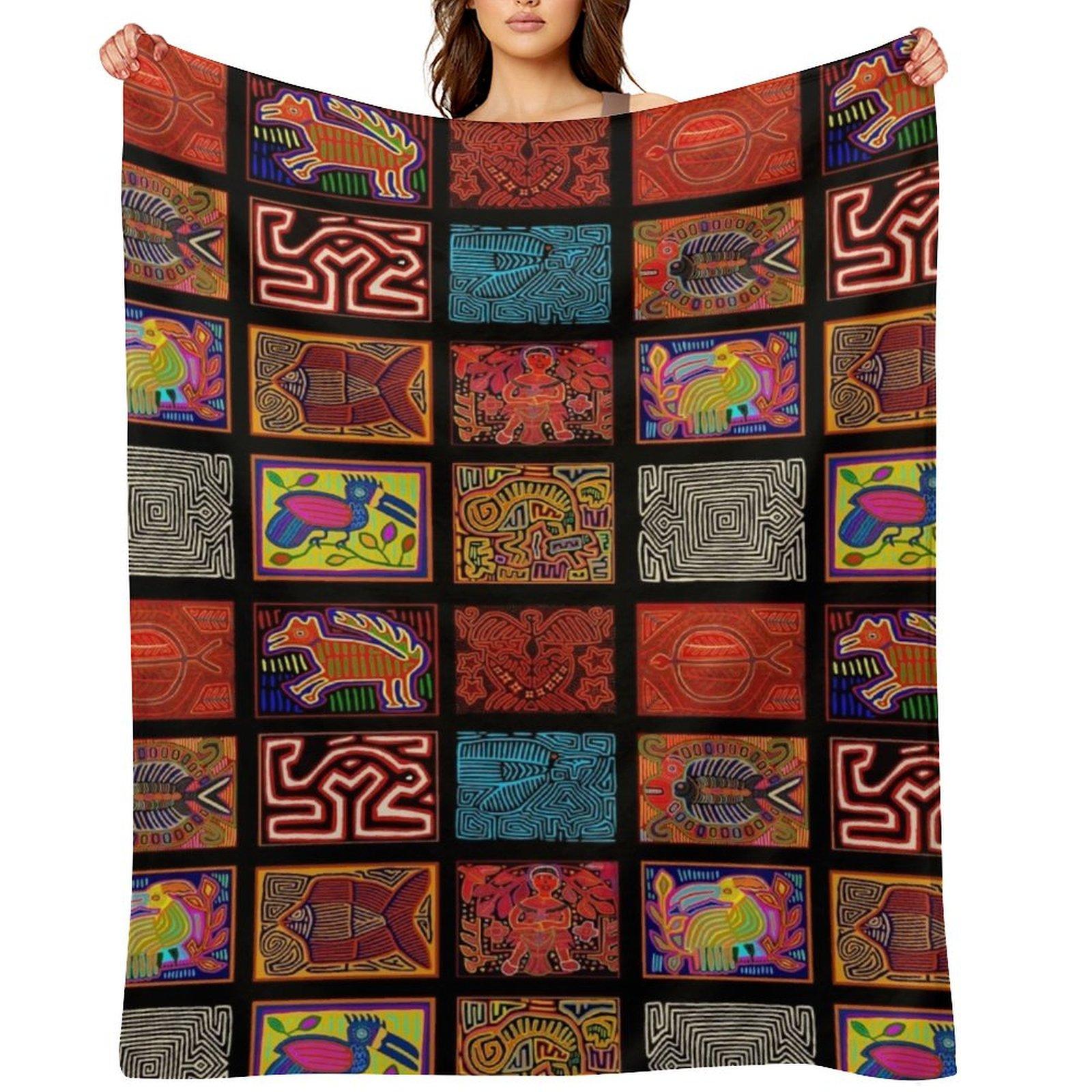 San Blas Islands Collage Throw Blanket Luxury Designer Tourist For Decorative Sofa decorative Blankets 30x40in