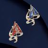 Smooth Sailing Brooch, High-end Women's Exquisite Enamel Sailboat Brooch, Niche Design Sense Brooch