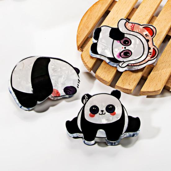 Cartoon Panda Hair Claw Clip Anti-Slip Strong Hold Jaw Clamp Animal Shape Thick Long Hair Clip Hair Accessories for Women Girls